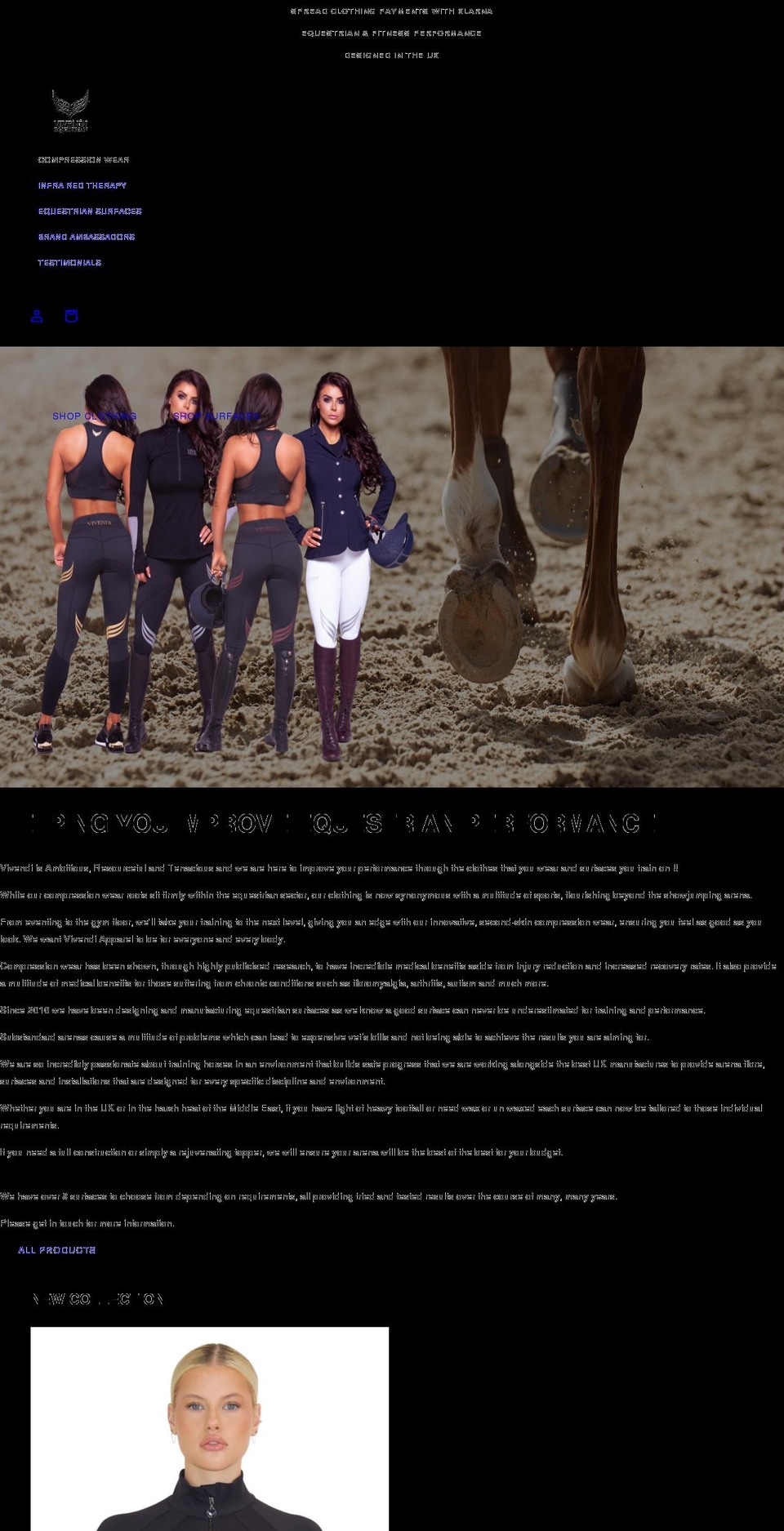 vivendiapparel.co.uk shopify website screenshot