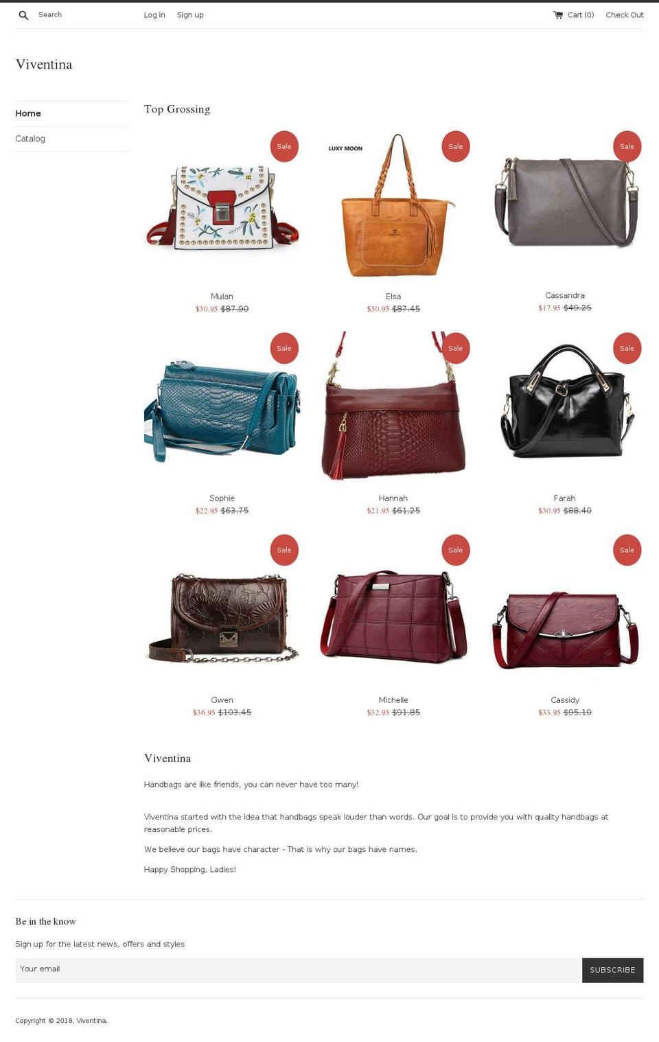 viventina.com — Shopify storefront screenshot