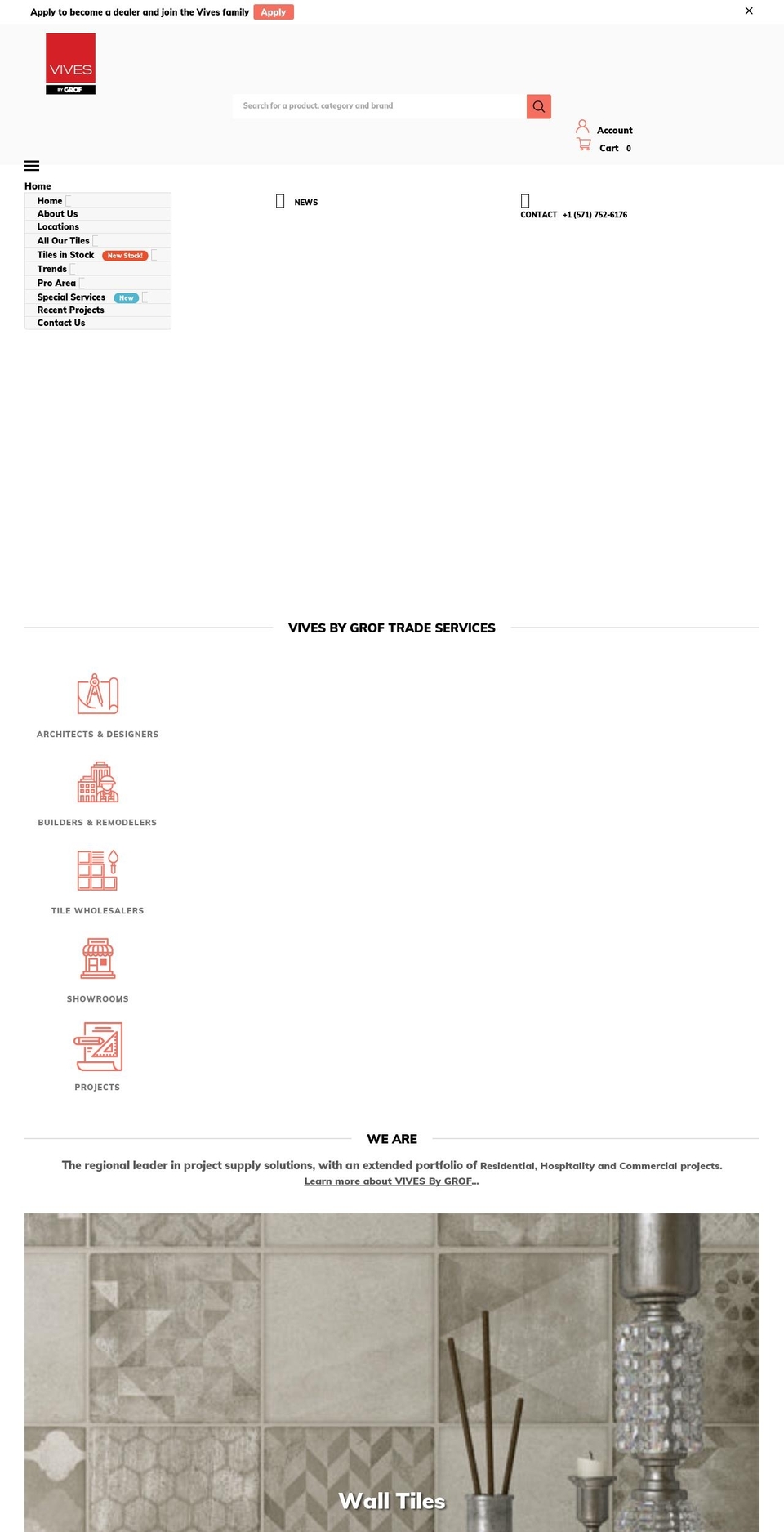 vivesbygrof.com shopify website screenshot