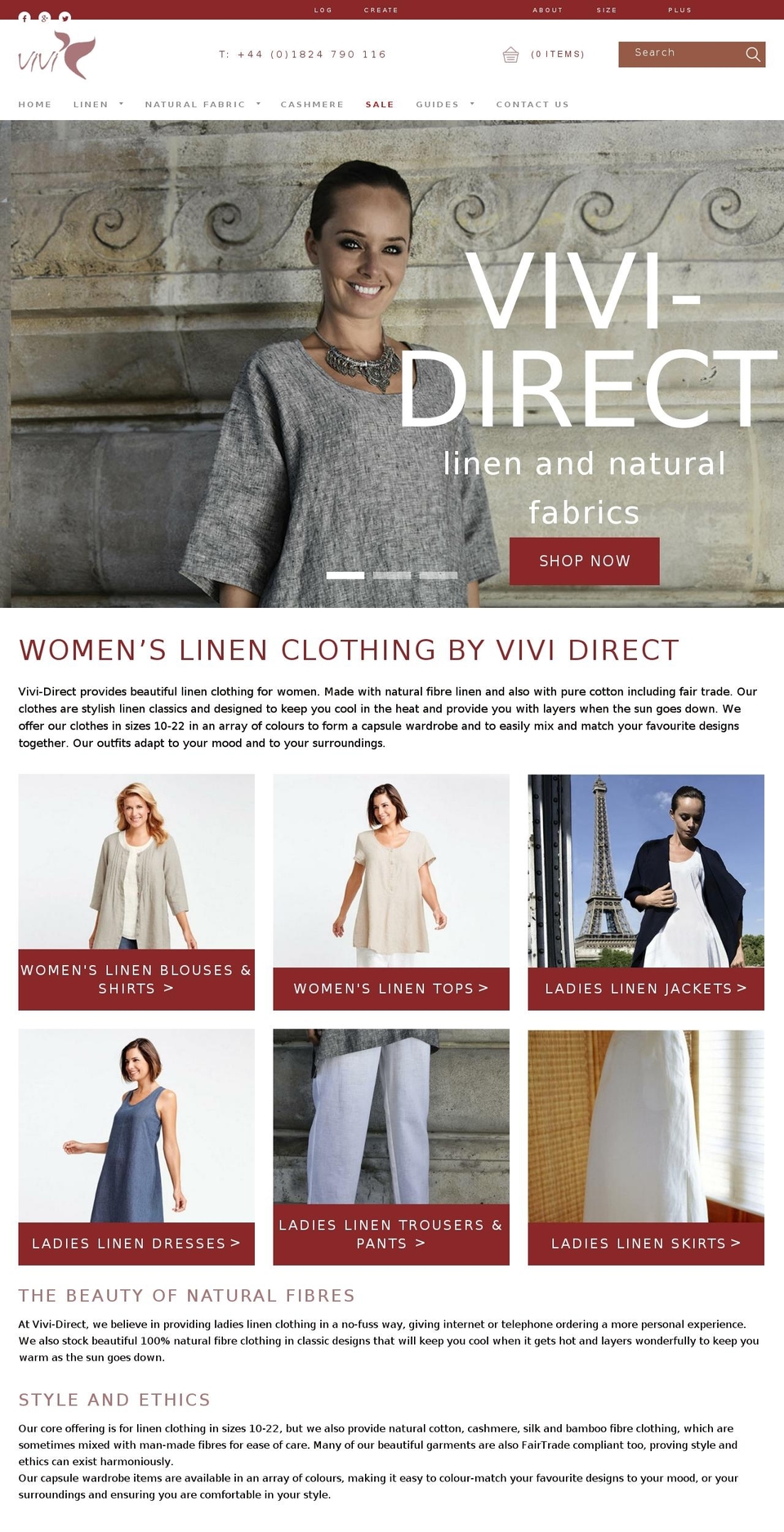 vivi-direct.com shopify website screenshot