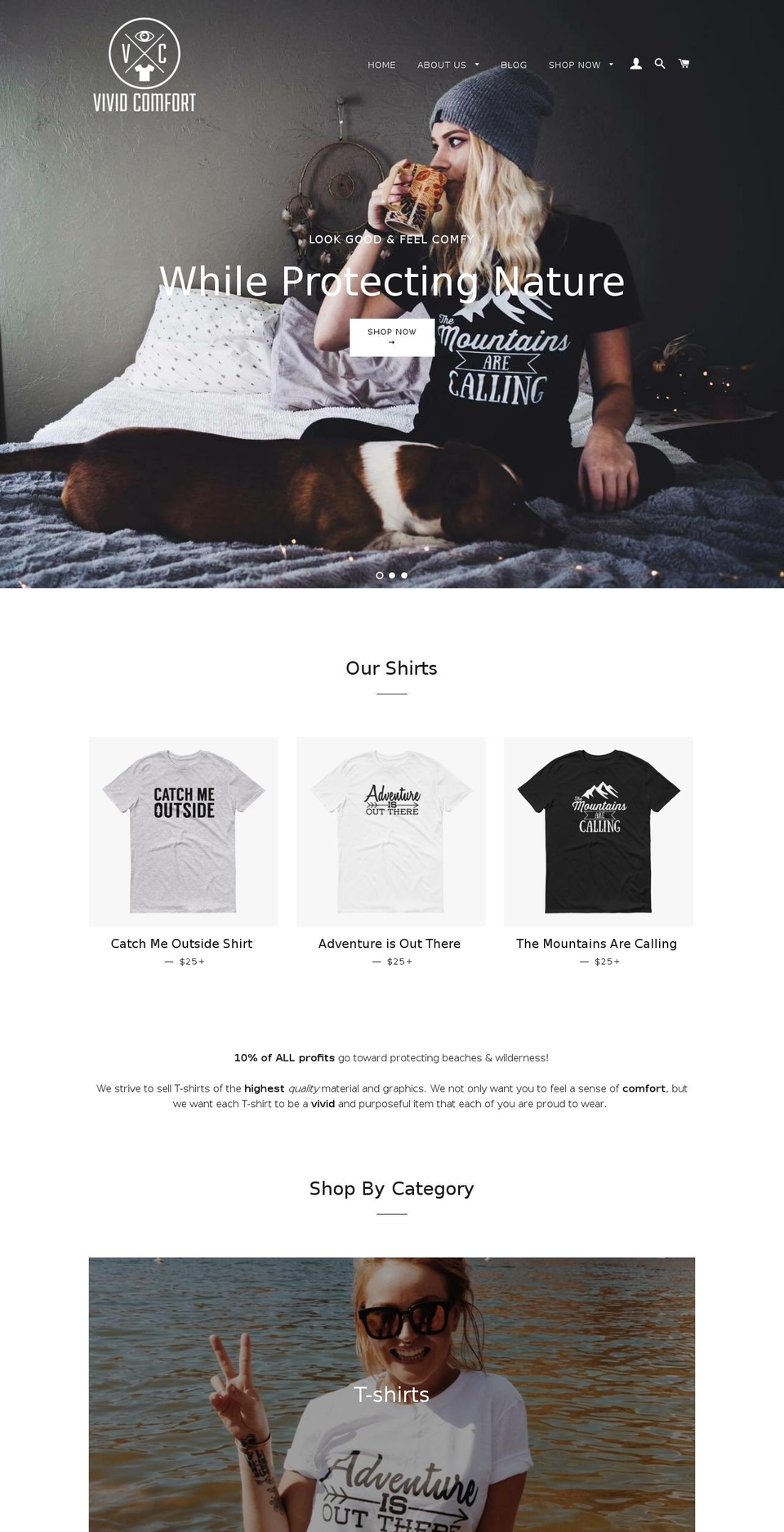vividcomfort.com — Shopify storefront screenshot
