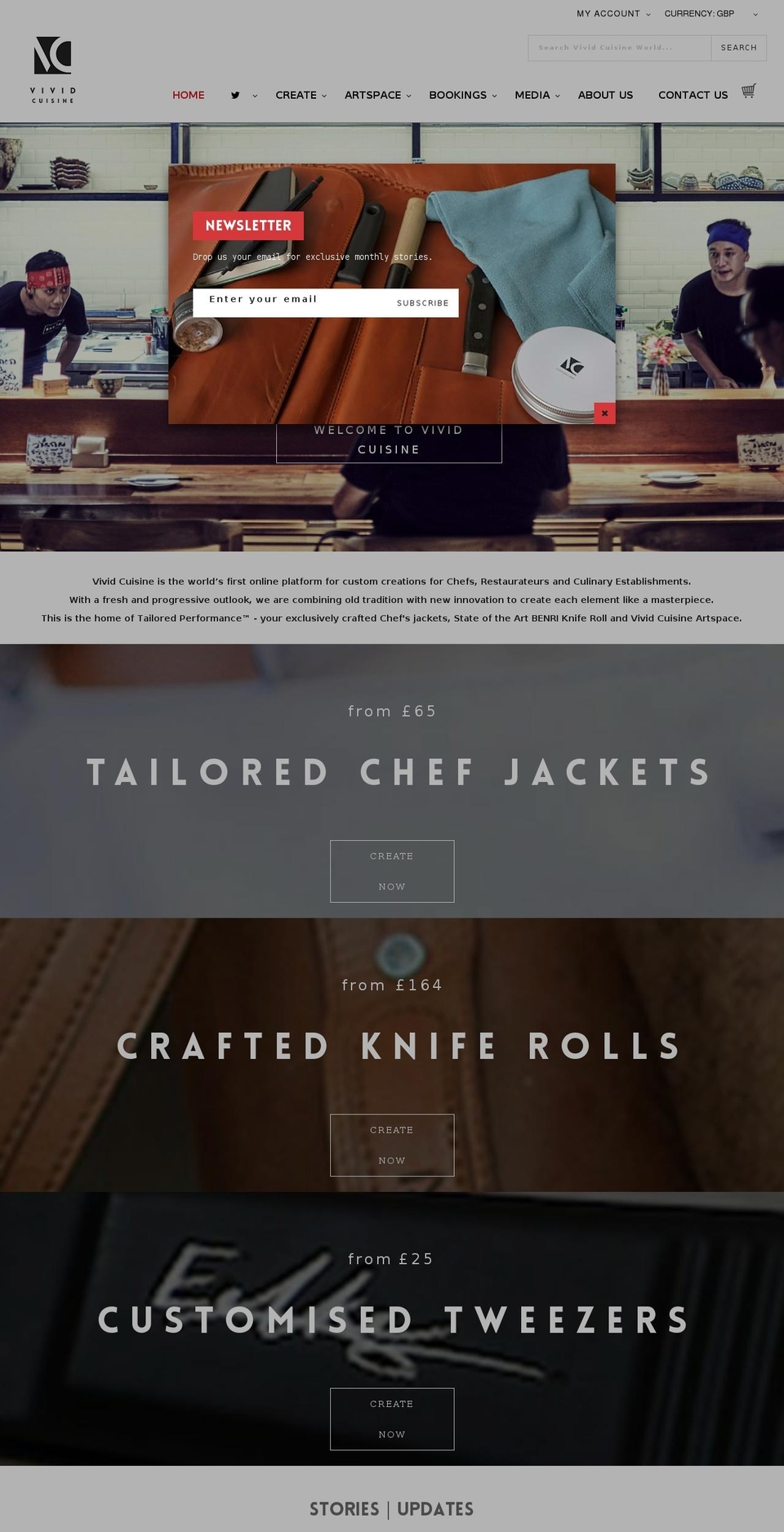 vividcuisine.com shopify website screenshot