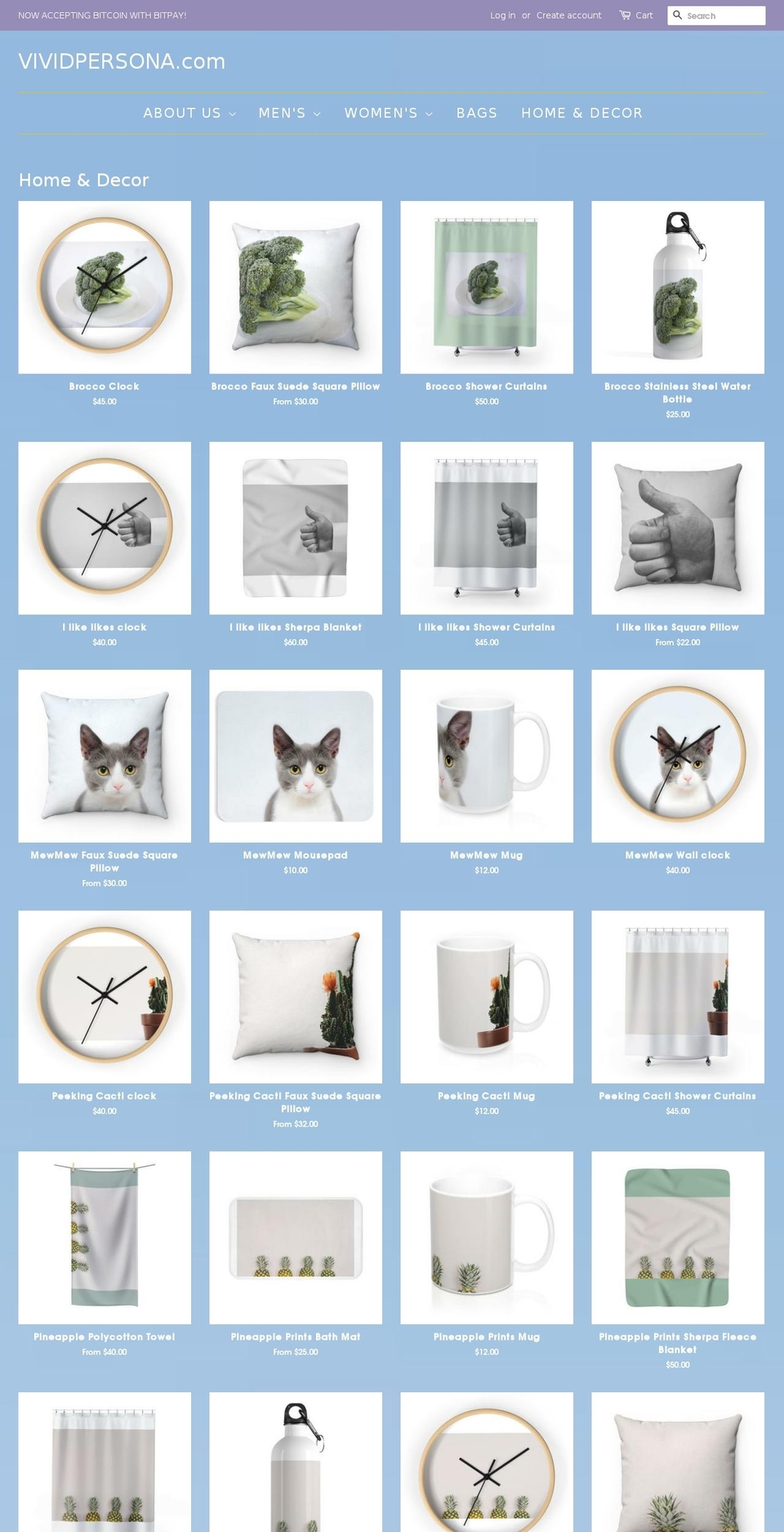 vividpersona.com shopify website screenshot