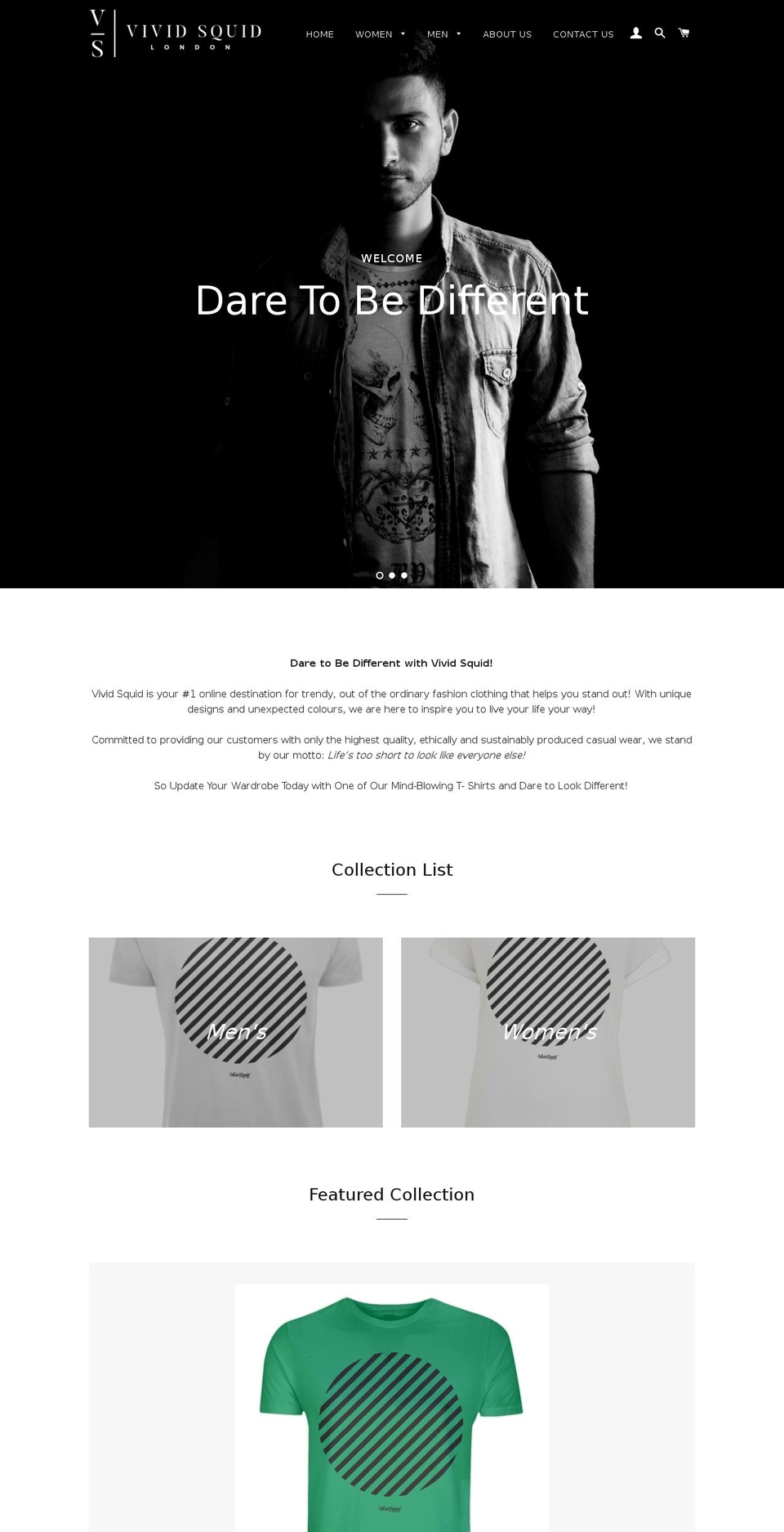 vividsquid.com — Shopify storefront screenshot