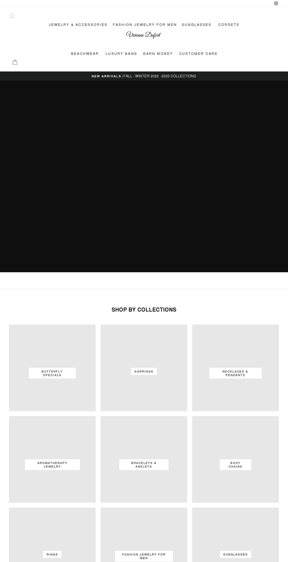 viviennedufort.com shopify website screenshot