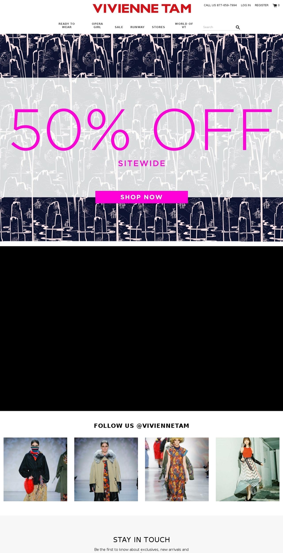 viviennetam.com — Shopify storefront screenshot