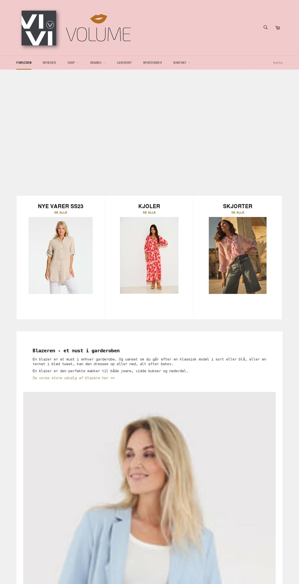 vivimode.dk shopify website screenshot