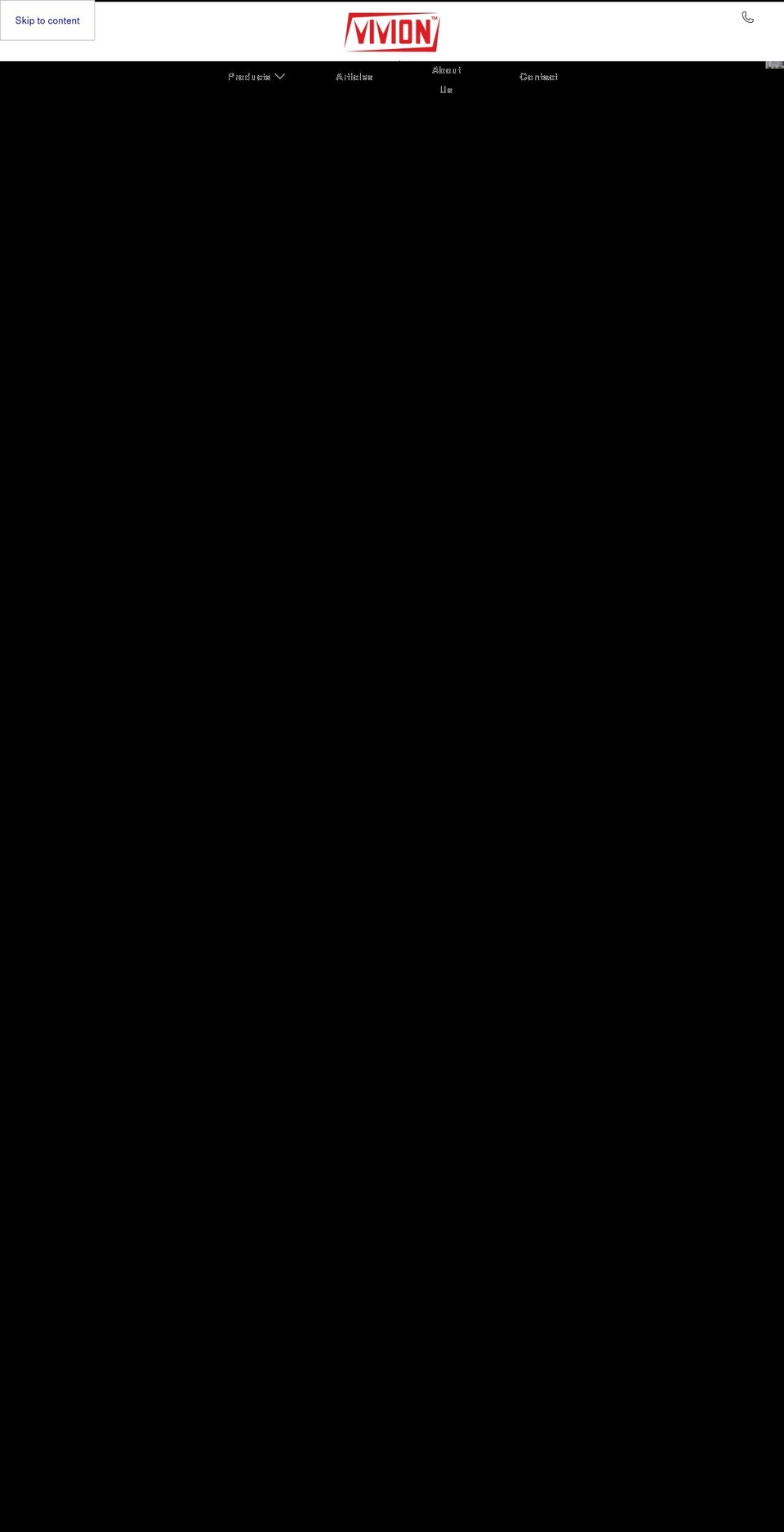 vivion.com shopify website screenshot