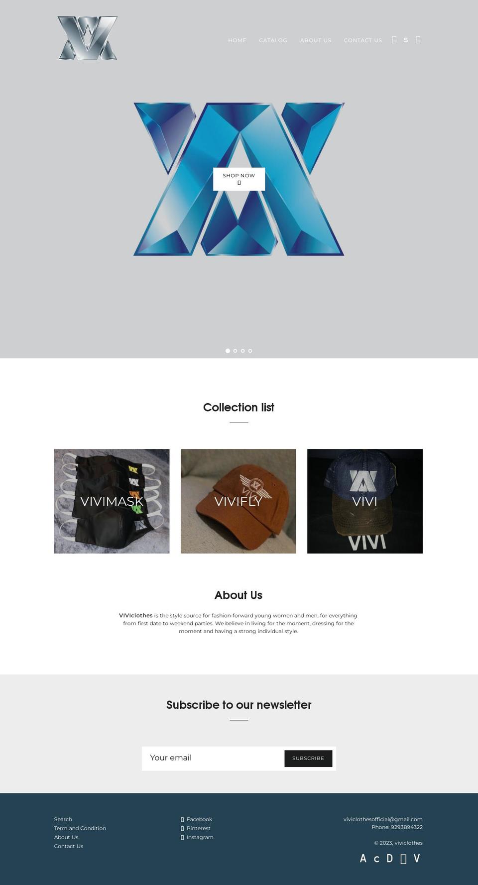vivioriginal.com — Shopify storefront screenshot