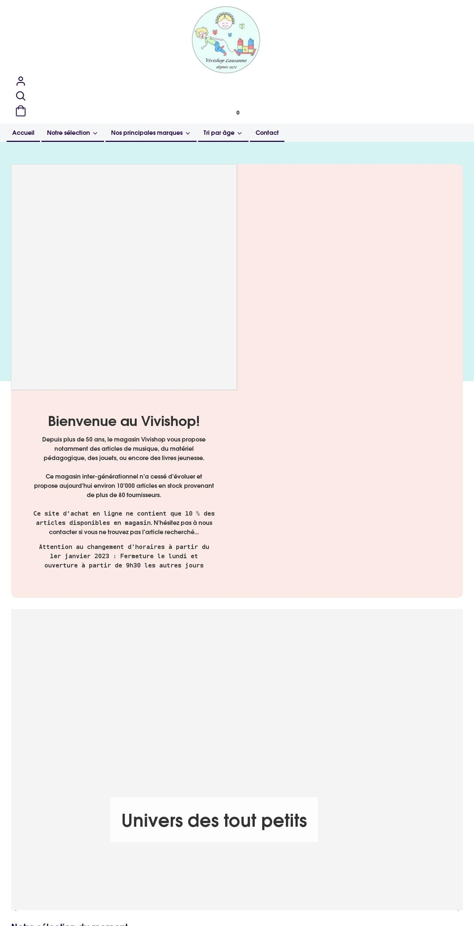 vivishop.ch shopify website screenshot