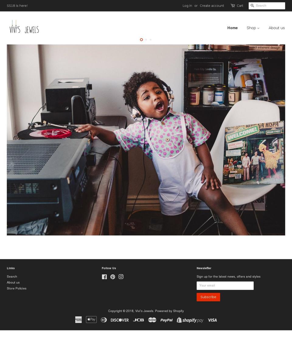 vivisjewels.com shopify website screenshot