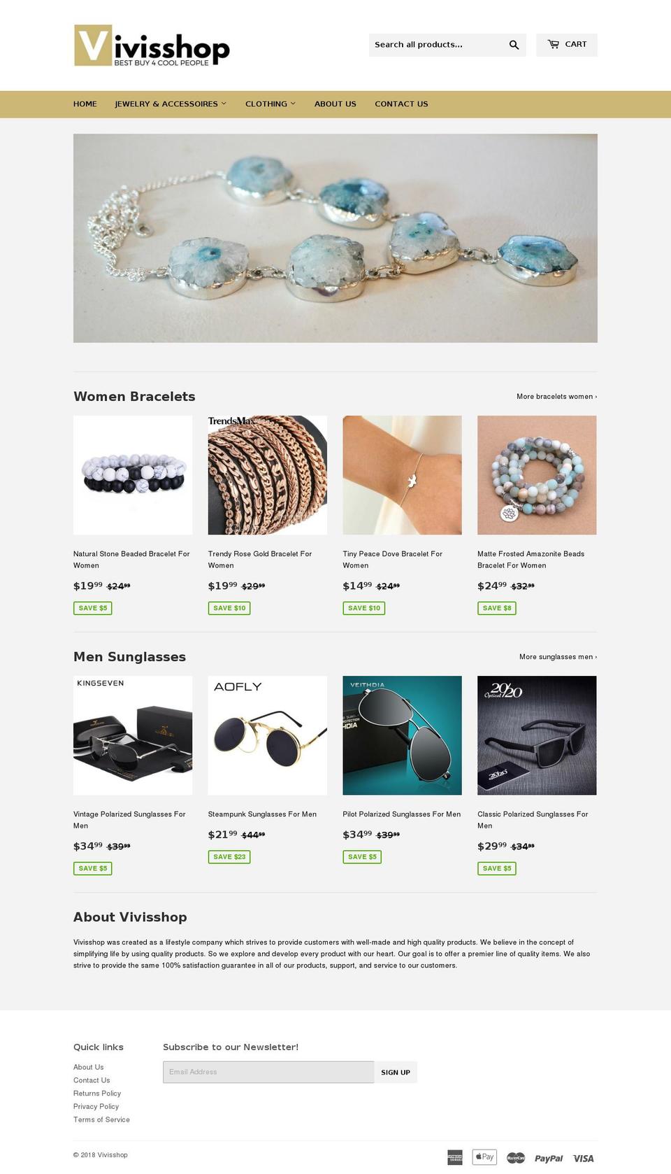 vivisshop.com — Shopify storefront screenshot