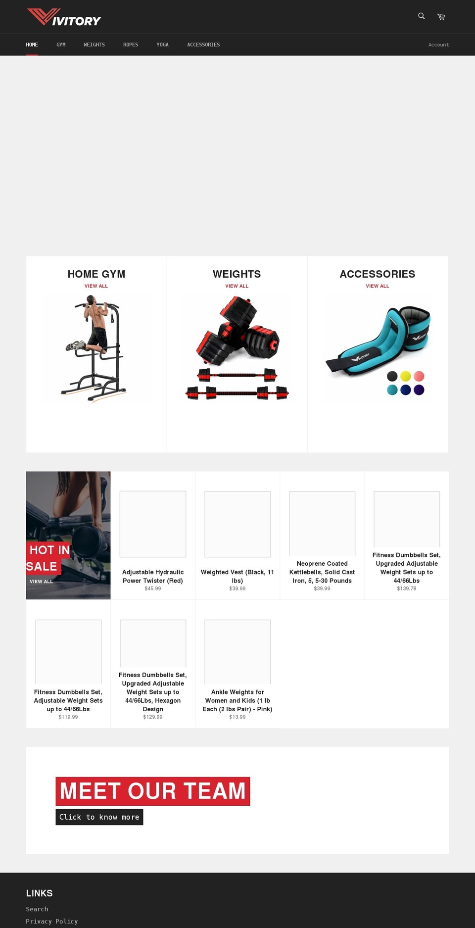 vivitory.com shopify website screenshot
