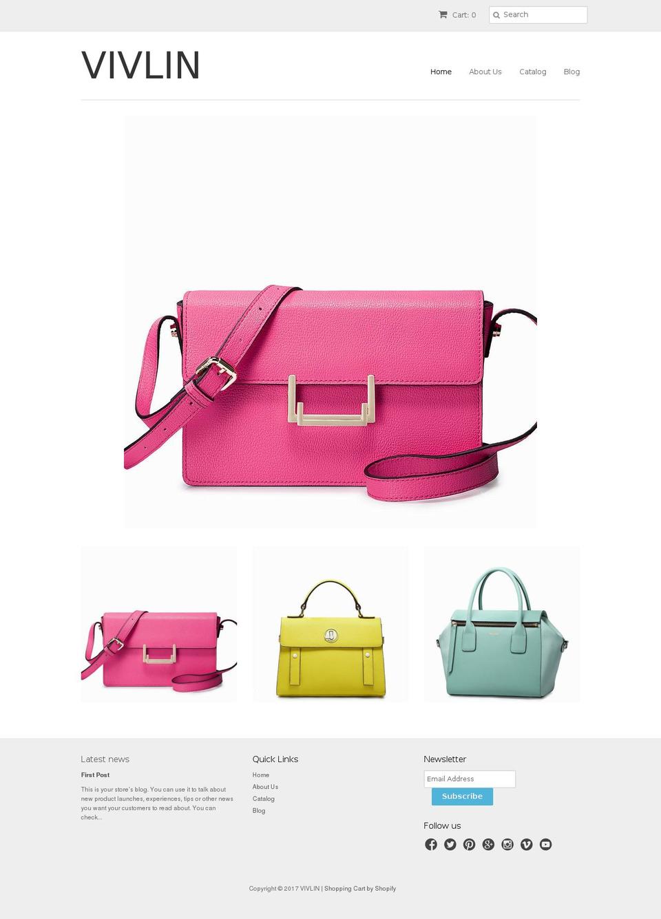 vivlin.com shopify website screenshot