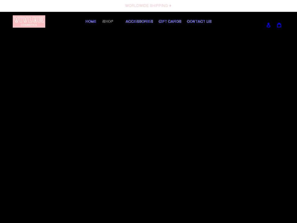 vivluxcosmetics.com shopify website screenshot