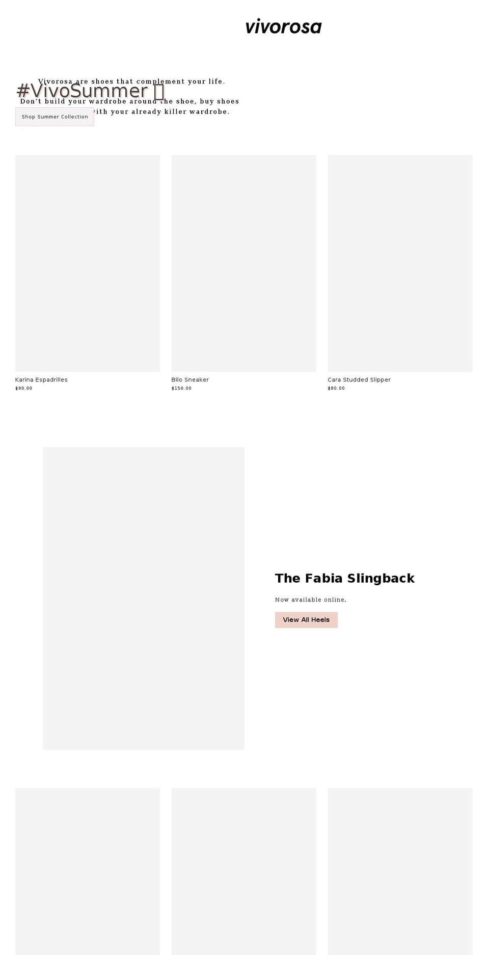 vivorosa.com — Shopify storefront screenshot
