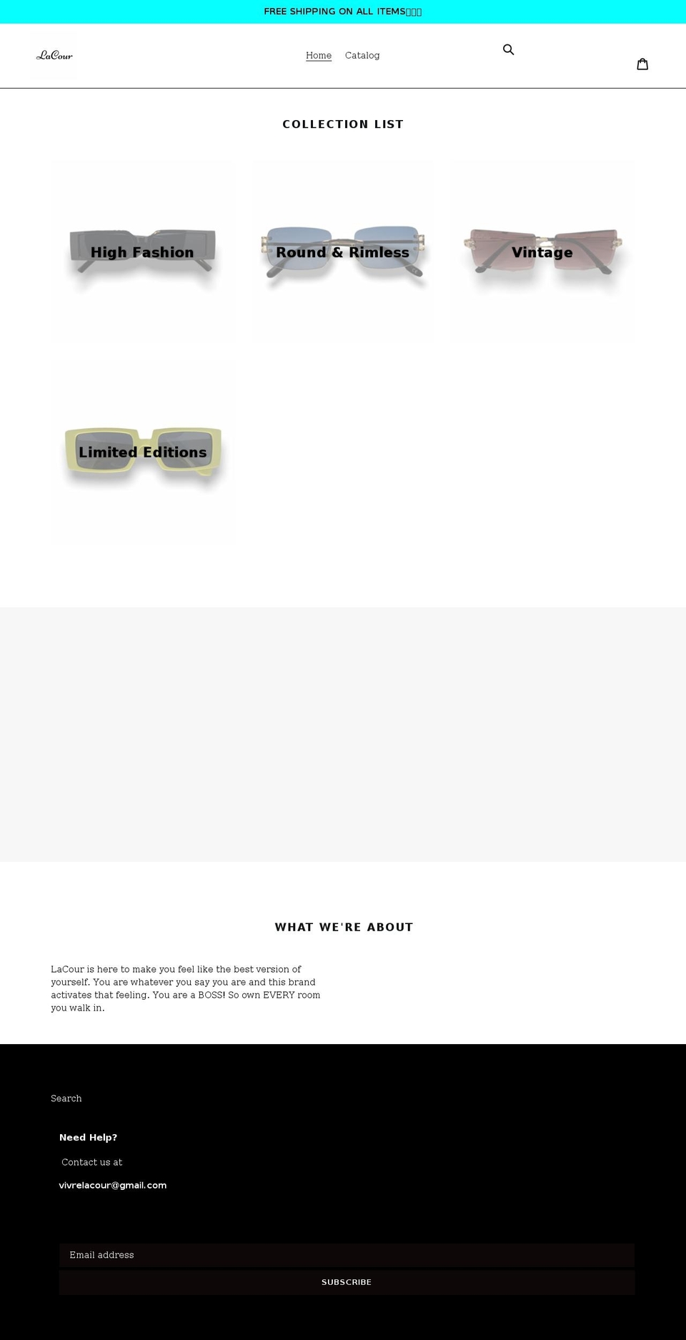 vivrelacour.com shopify website screenshot