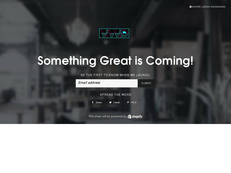 vivvid.net shopify website screenshot