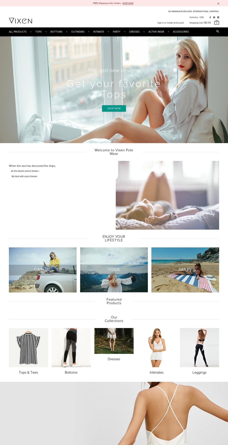 rt-material-v1-4 Shopify theme site example vixenpolewear.us