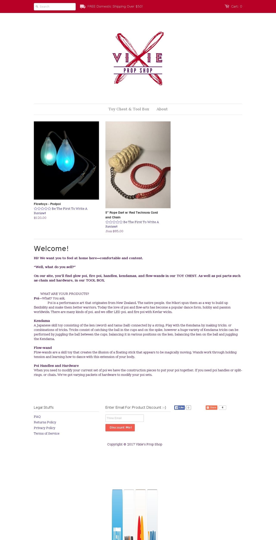 vixiespropshop.com shopify website screenshot