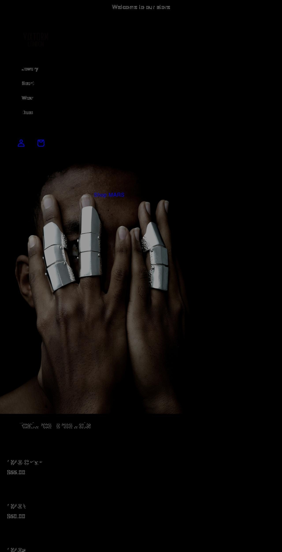 vixtorm.co.uk shopify website screenshot