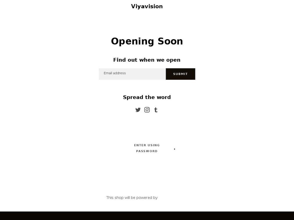 viyavision.com — Shopify storefront screenshot