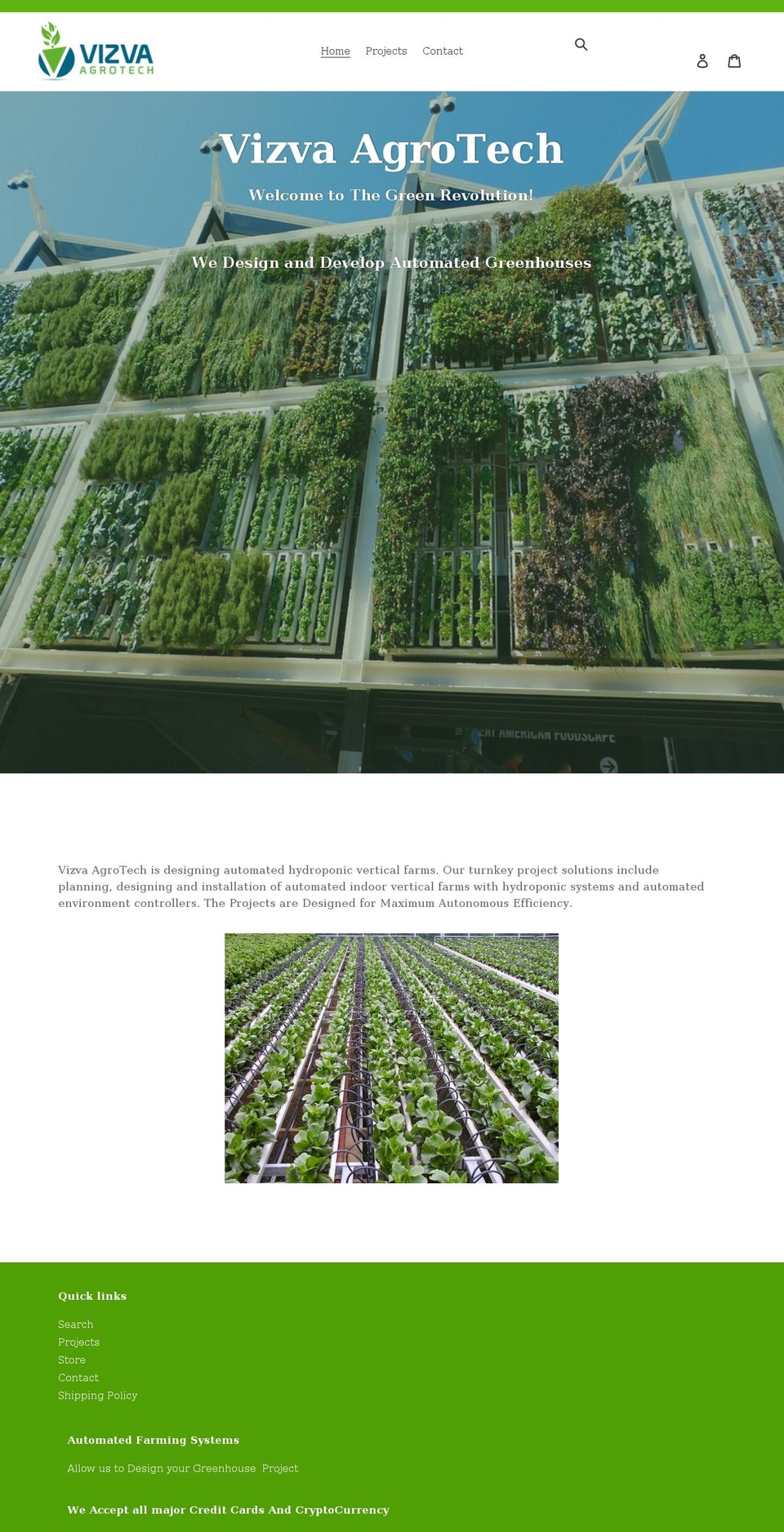 vizagro.com shopify website screenshot