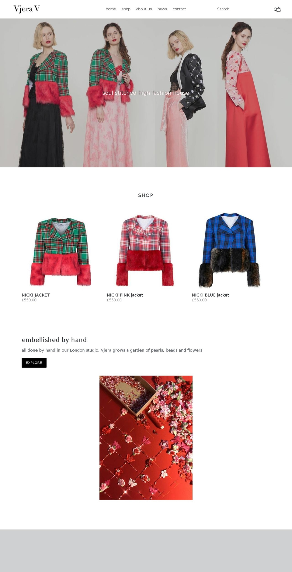 vjerav.com — Shopify storefront screenshot