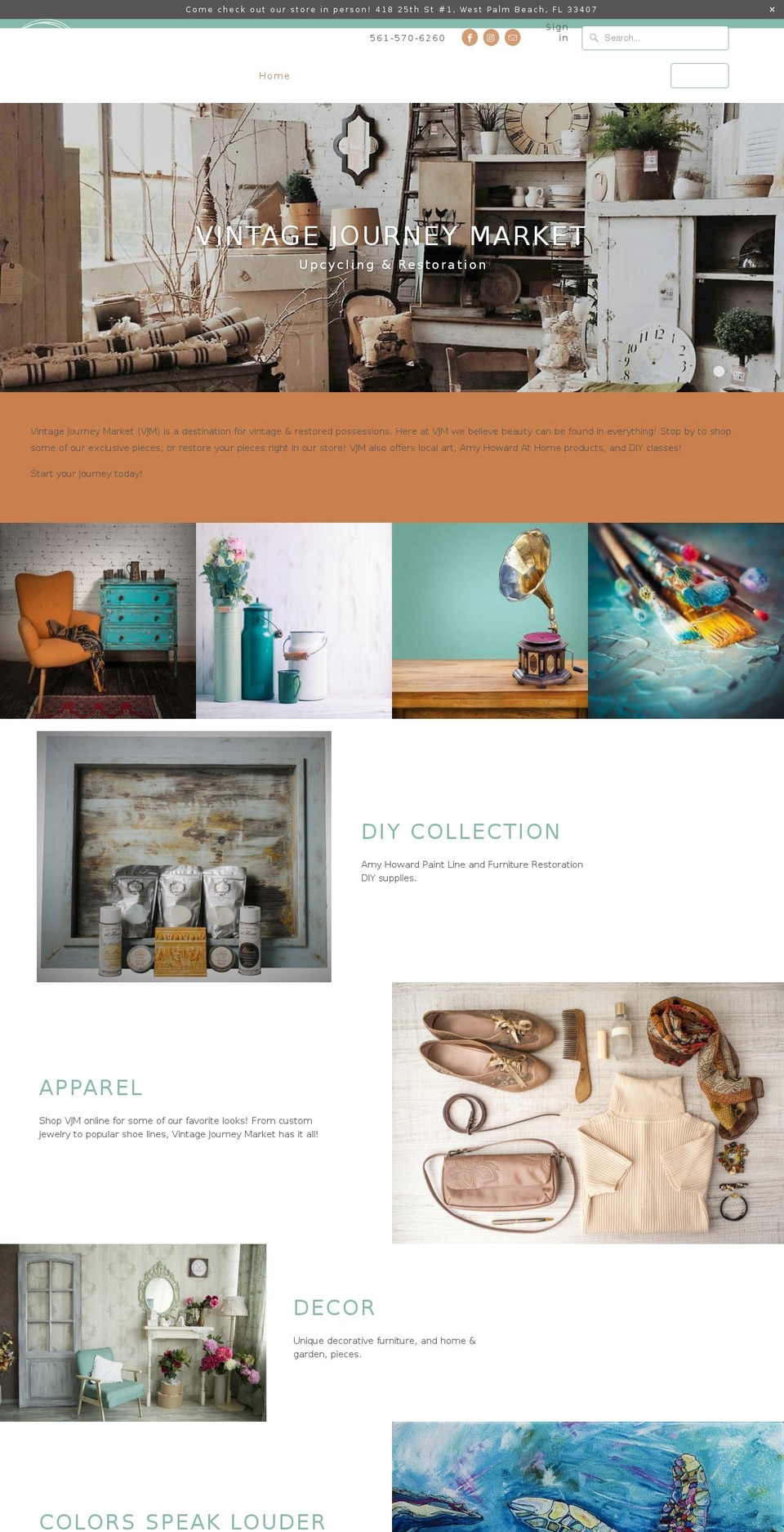 vjourneymarket.com — Shopify storefront screenshot