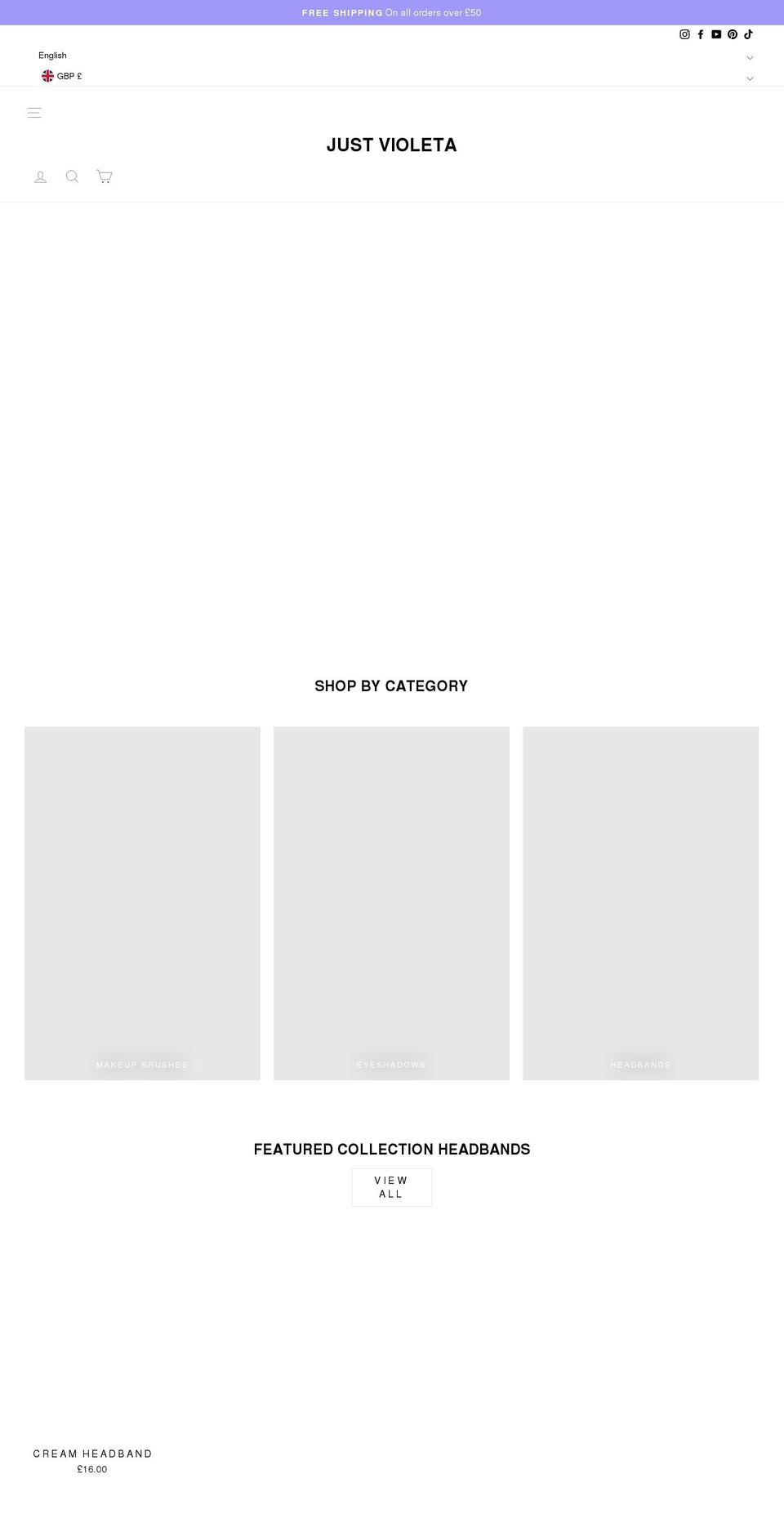 vkglam.com — Shopify storefront screenshot