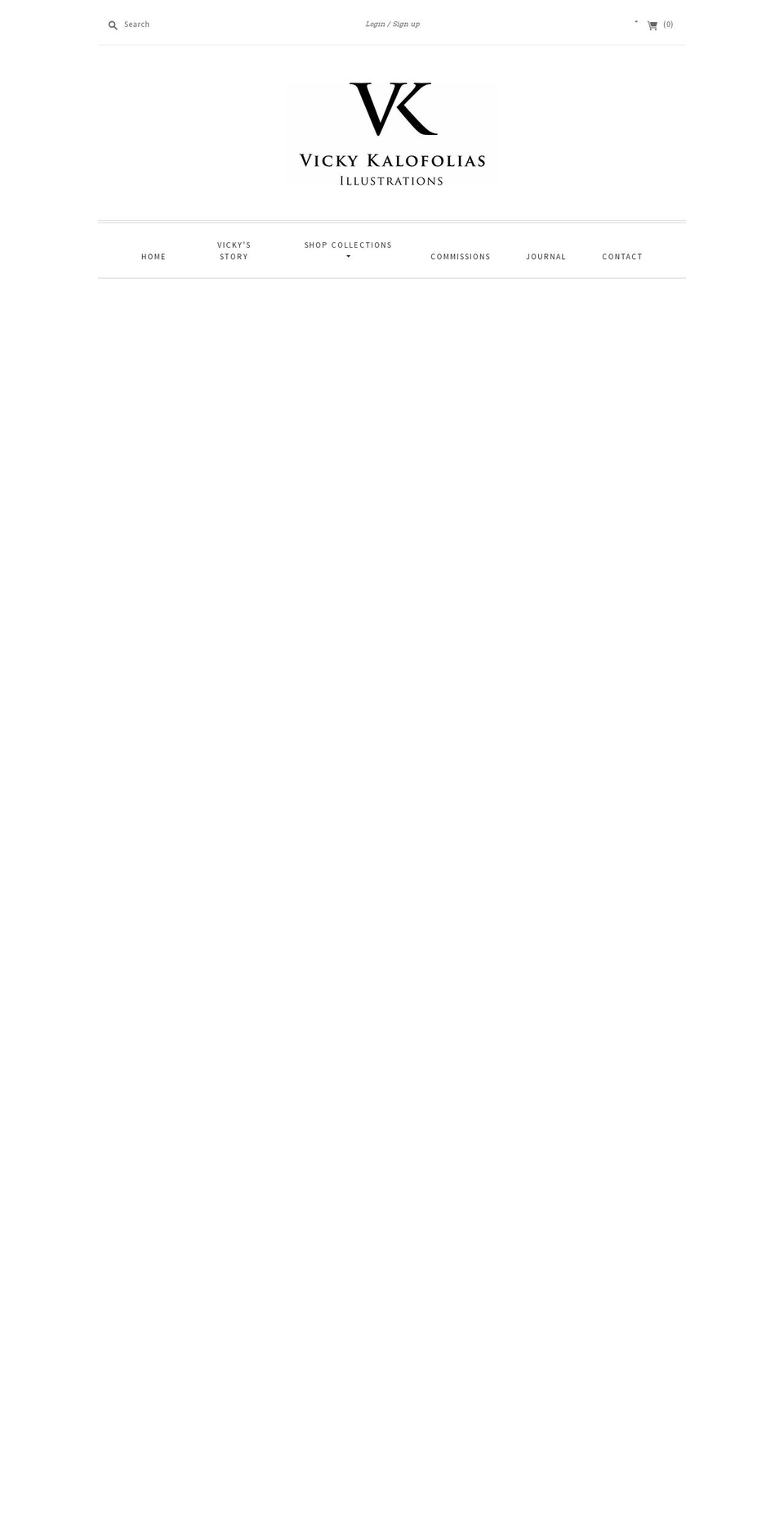 vkillustrations.com shopify website screenshot