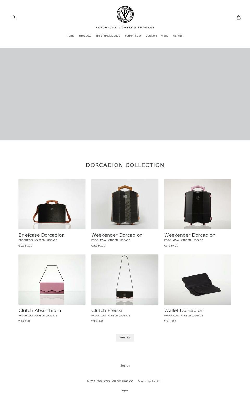 vladimirprochazka.com shopify website screenshot