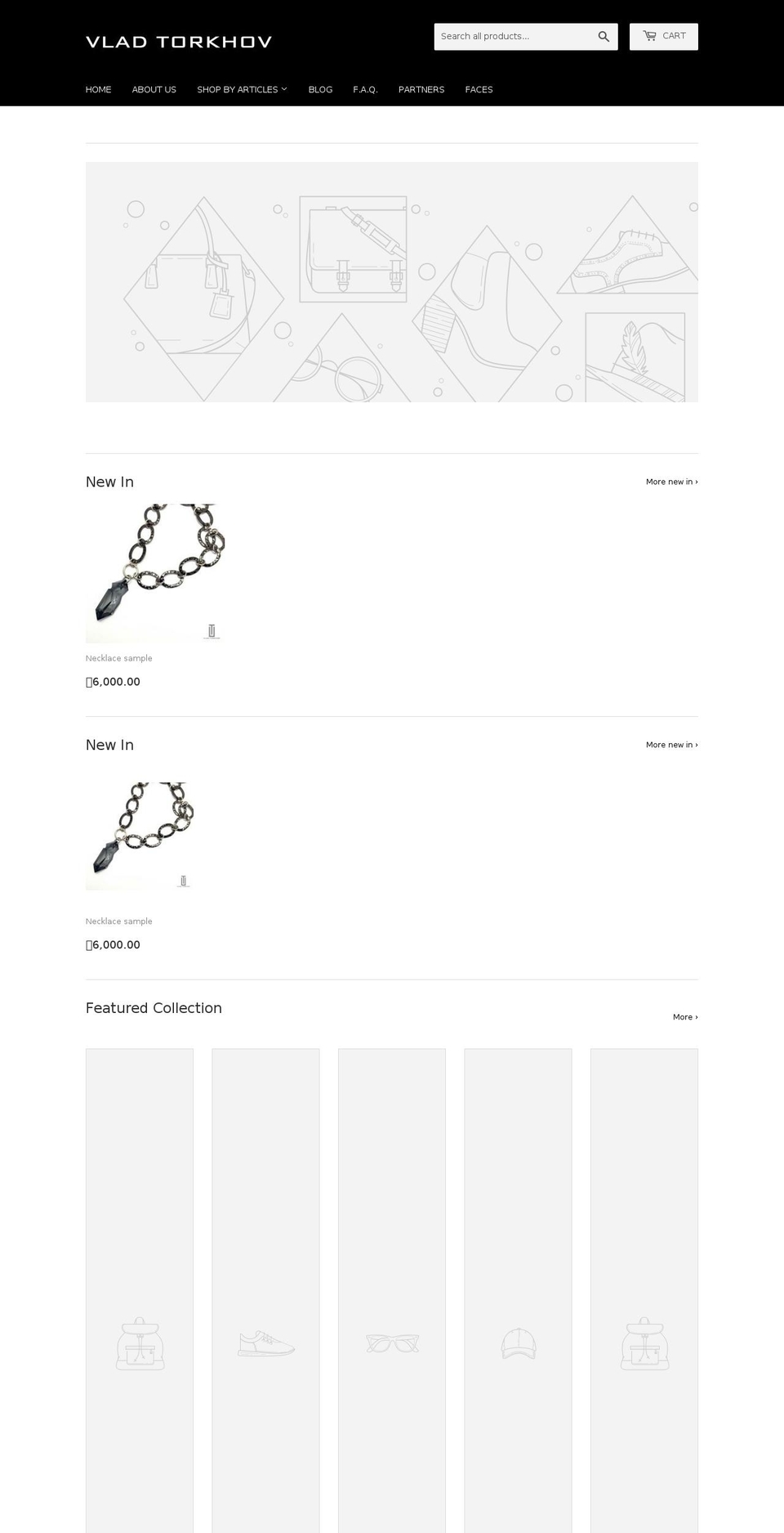 vladtorkhov.com — Shopify storefront screenshot