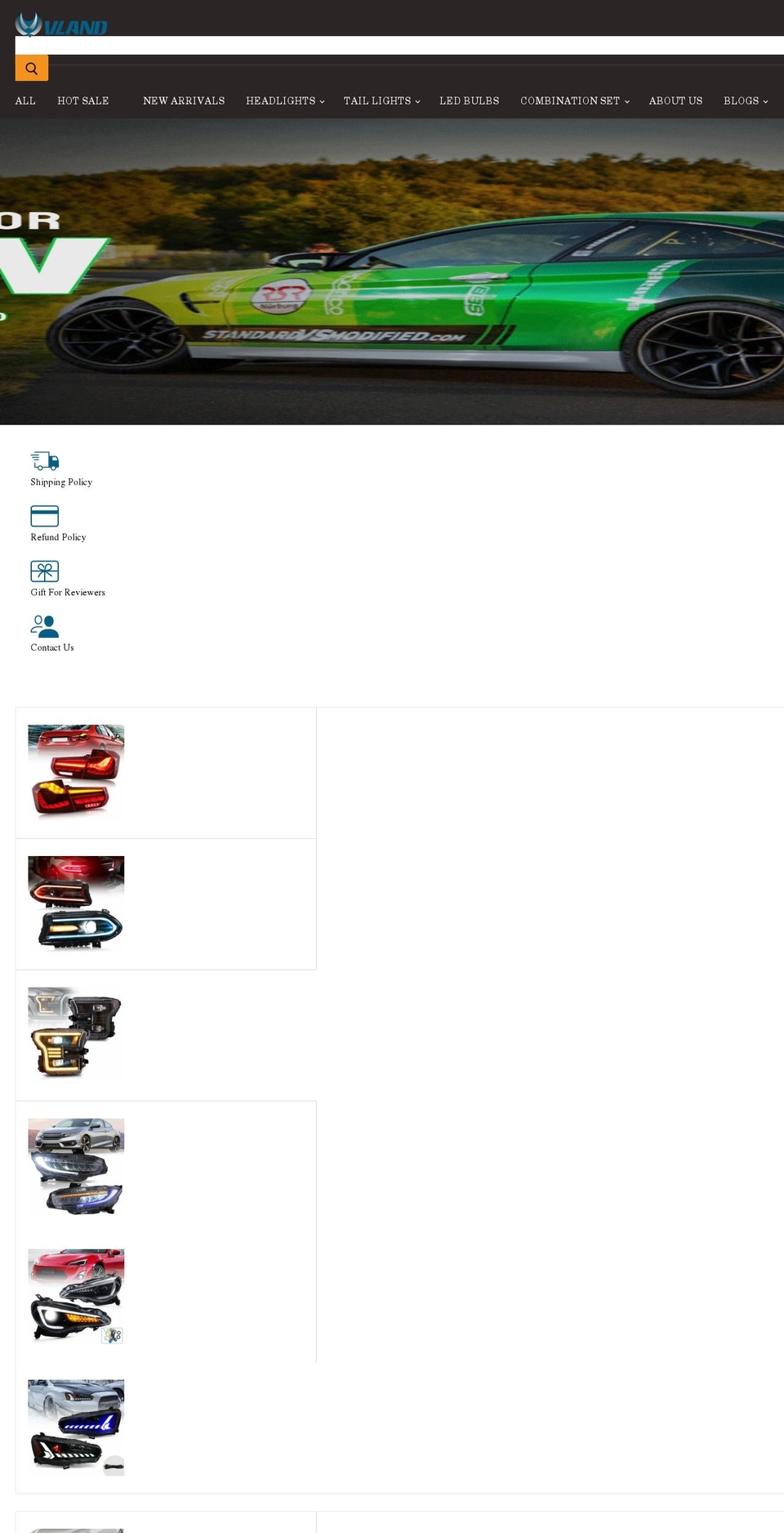 vland-official.com shopify website screenshot
