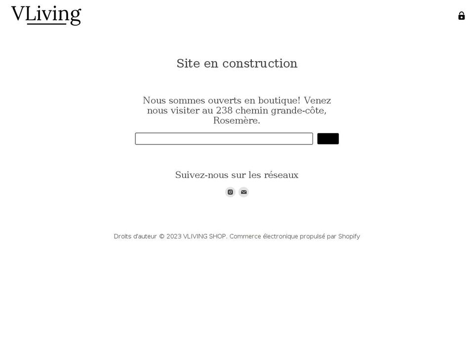 vlivingshop.com shopify website screenshot