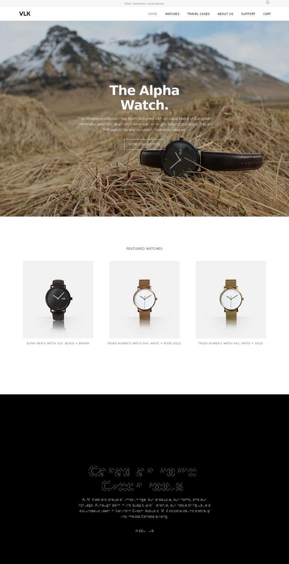vlkwatches.com shopify website screenshot