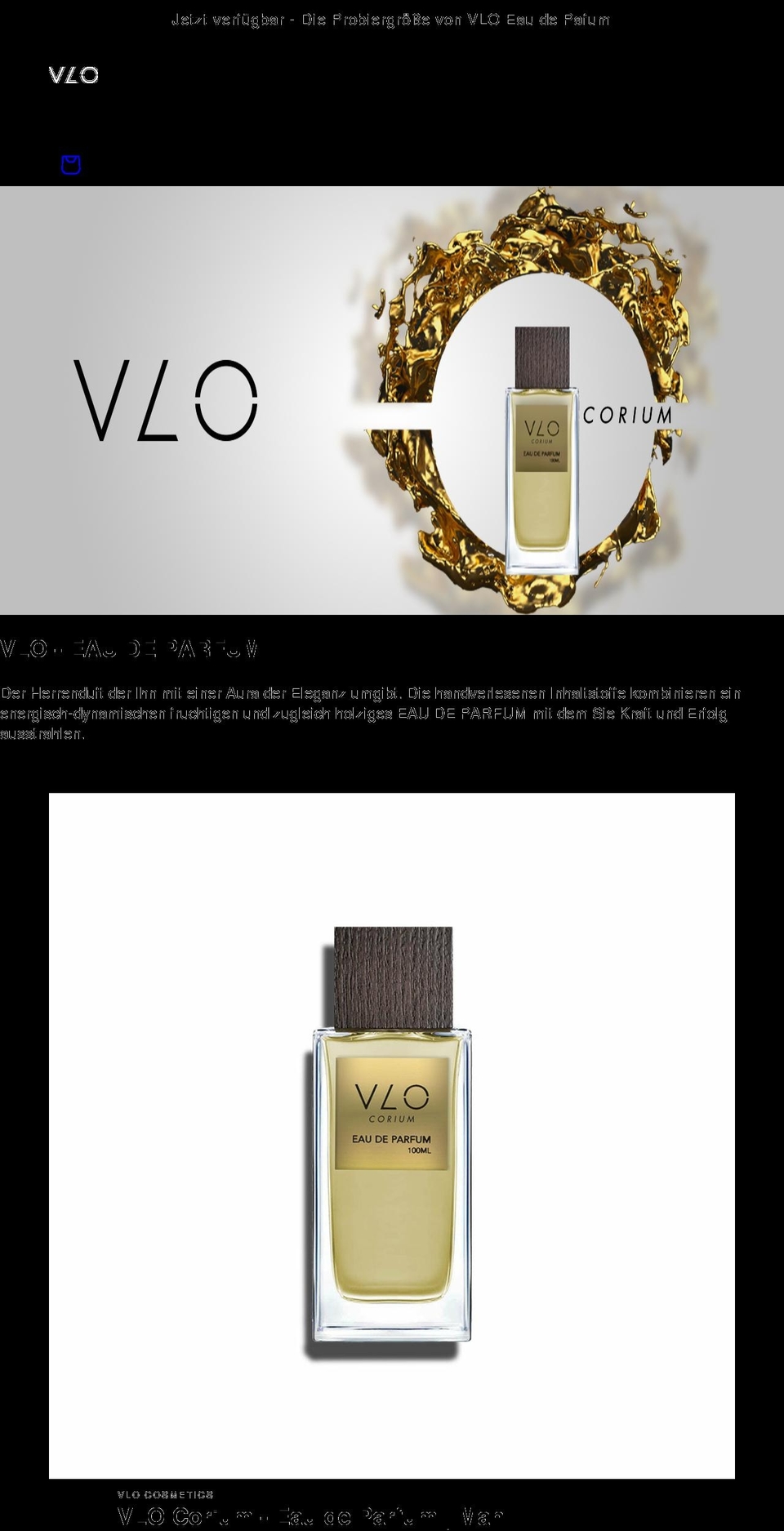 vlo-parfum.myshopify.com shopify website screenshot