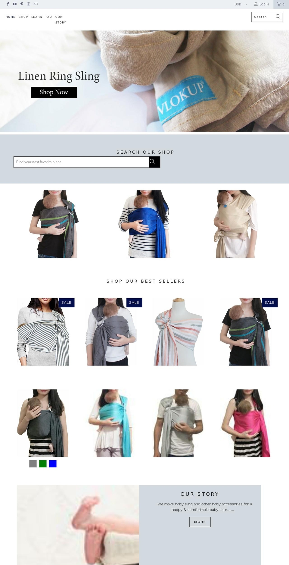 vlokup.com shopify website screenshot
