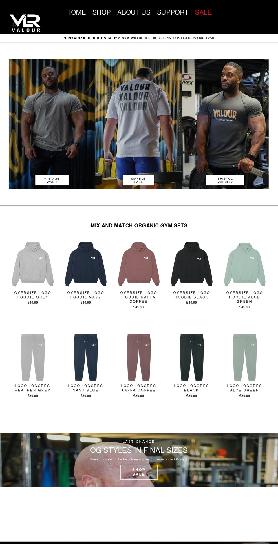 vlrshop.com shopify website screenshot