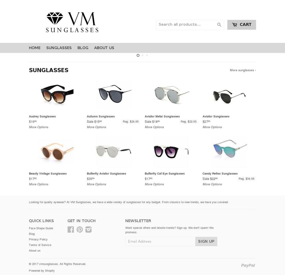 dsl-1 Shopify theme site example vmsunglasses.com