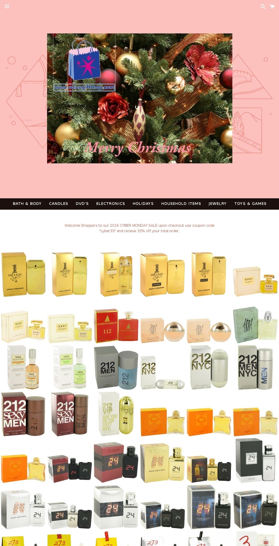 vmvaluegifts.com shopify website screenshot