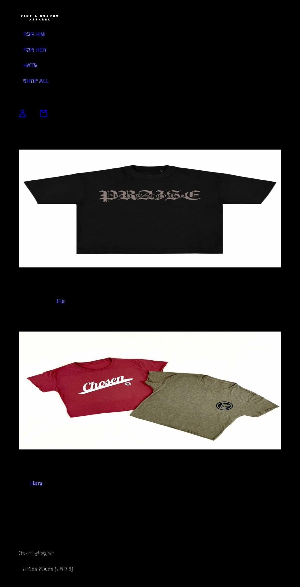 vnbapparel.com shopify website screenshot
