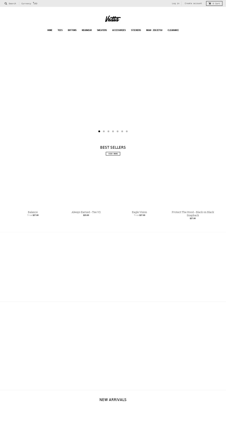 vndta.com shopify website screenshot
