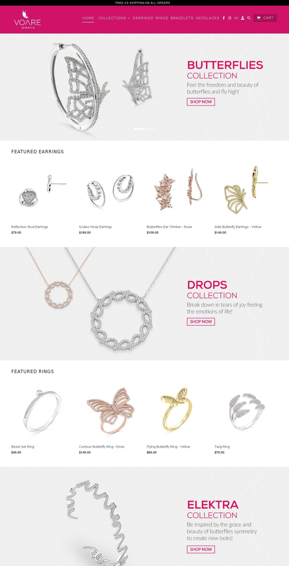 voare.com shopify website screenshot