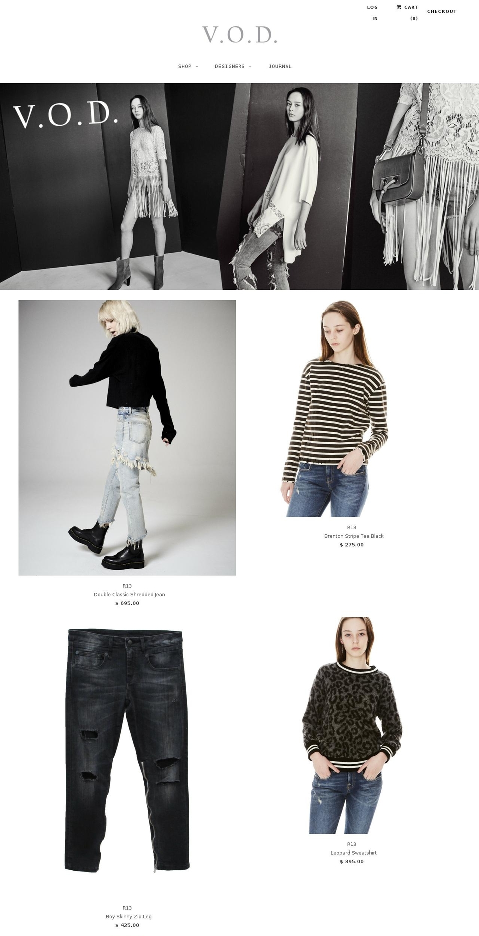 vodboutique.com shopify website screenshot