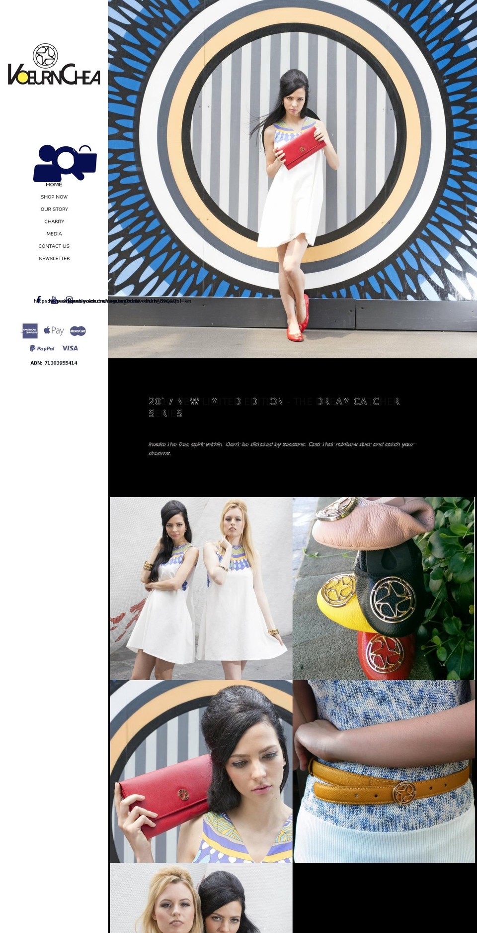 voeurnchea.com shopify website screenshot