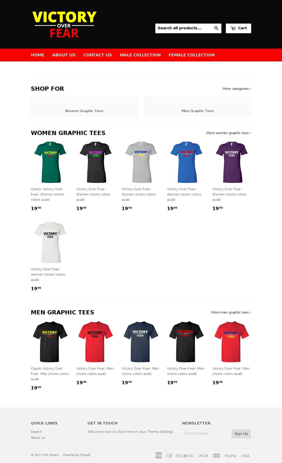vofimpact.com shopify website screenshot