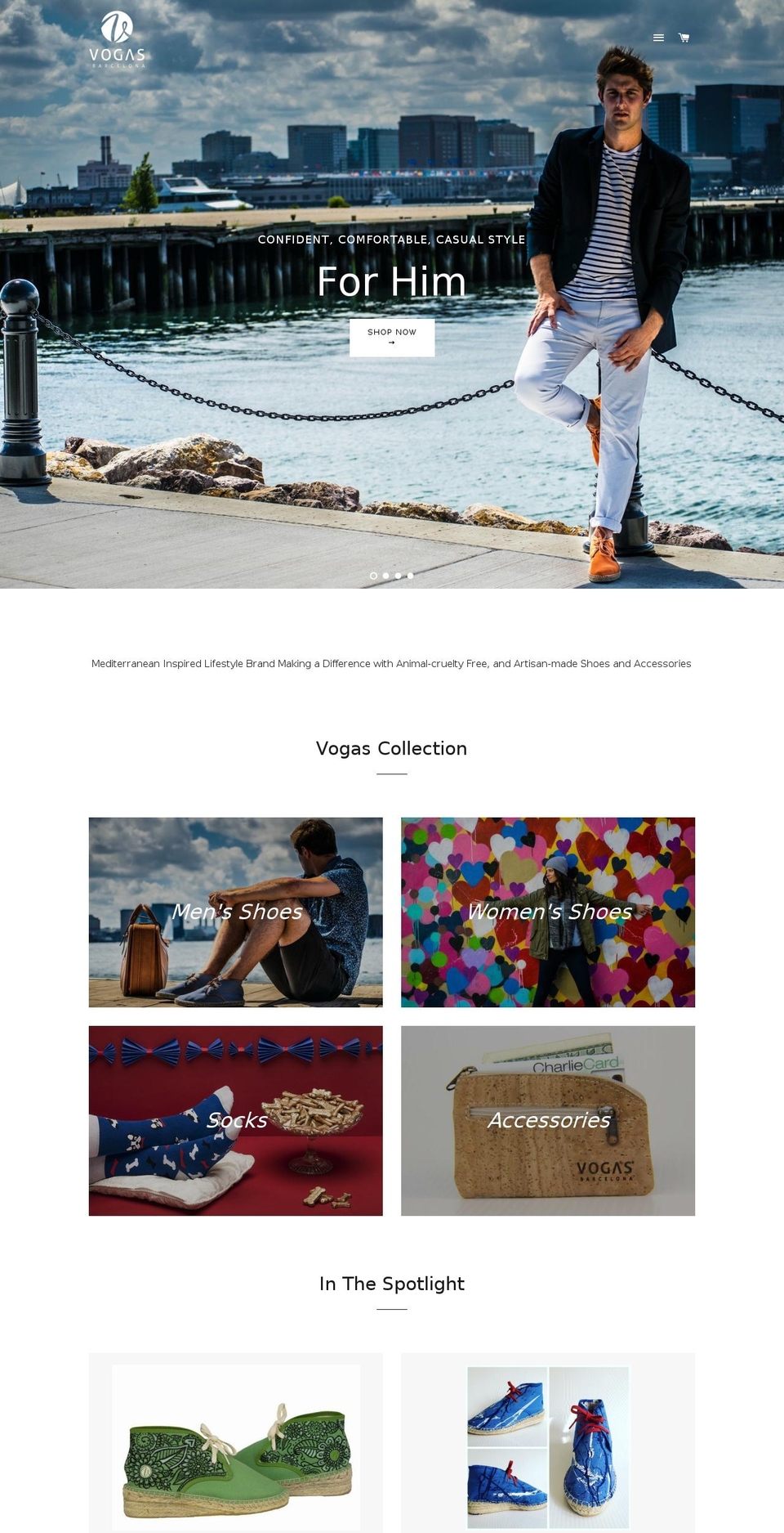 vogas.us shopify website screenshot