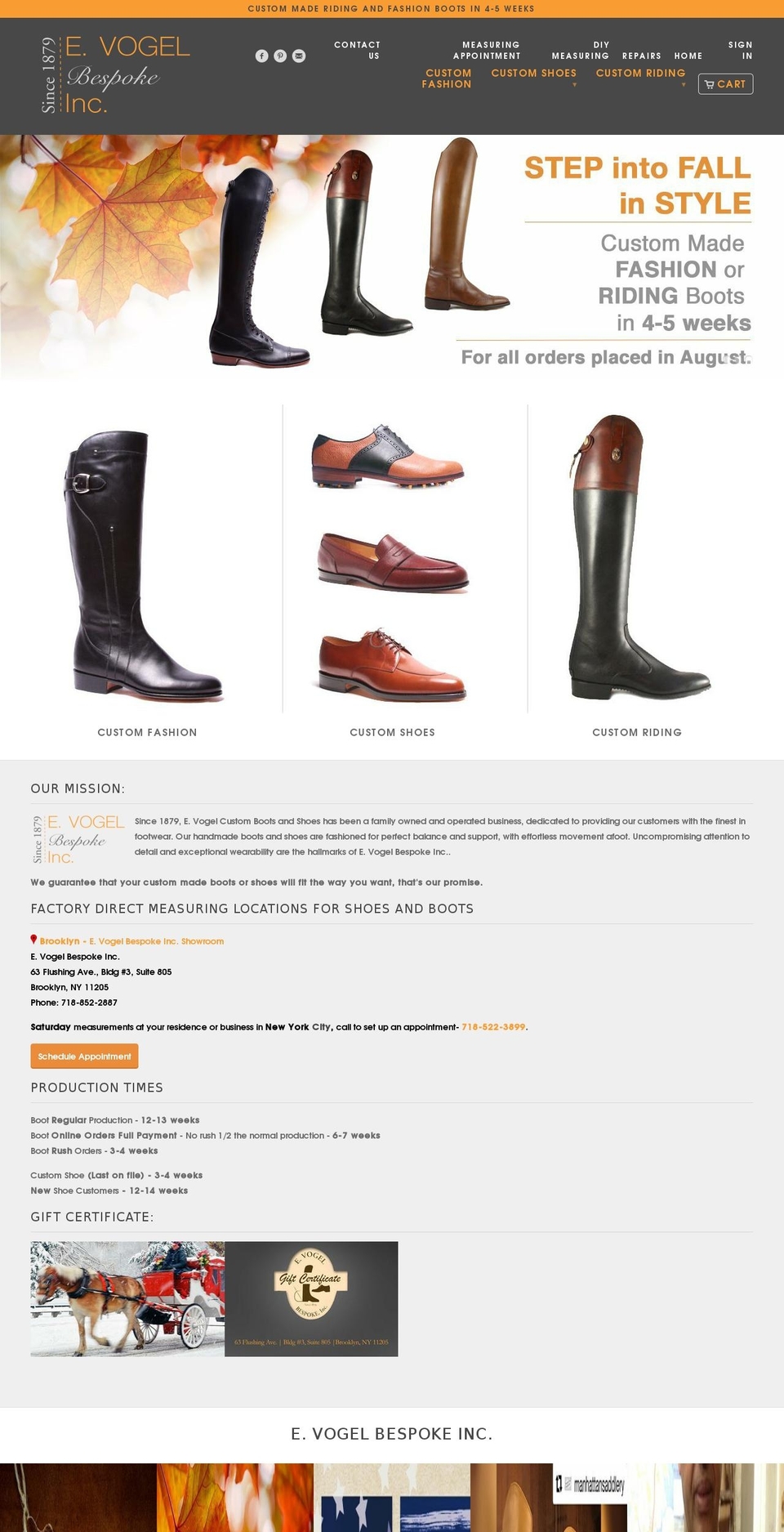 vogelboots.com — Shopify storefront screenshot