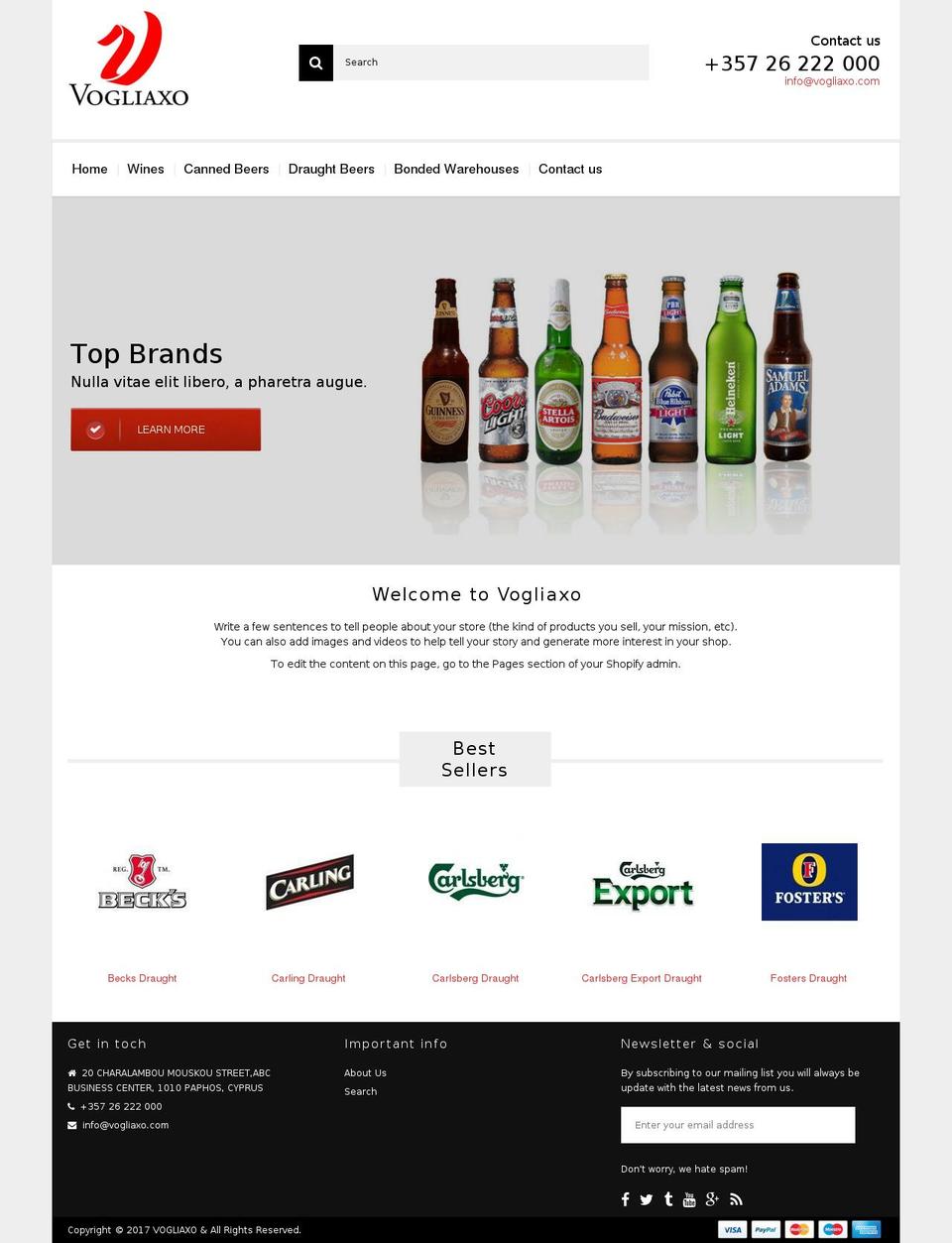 vogliaxo.com shopify website screenshot